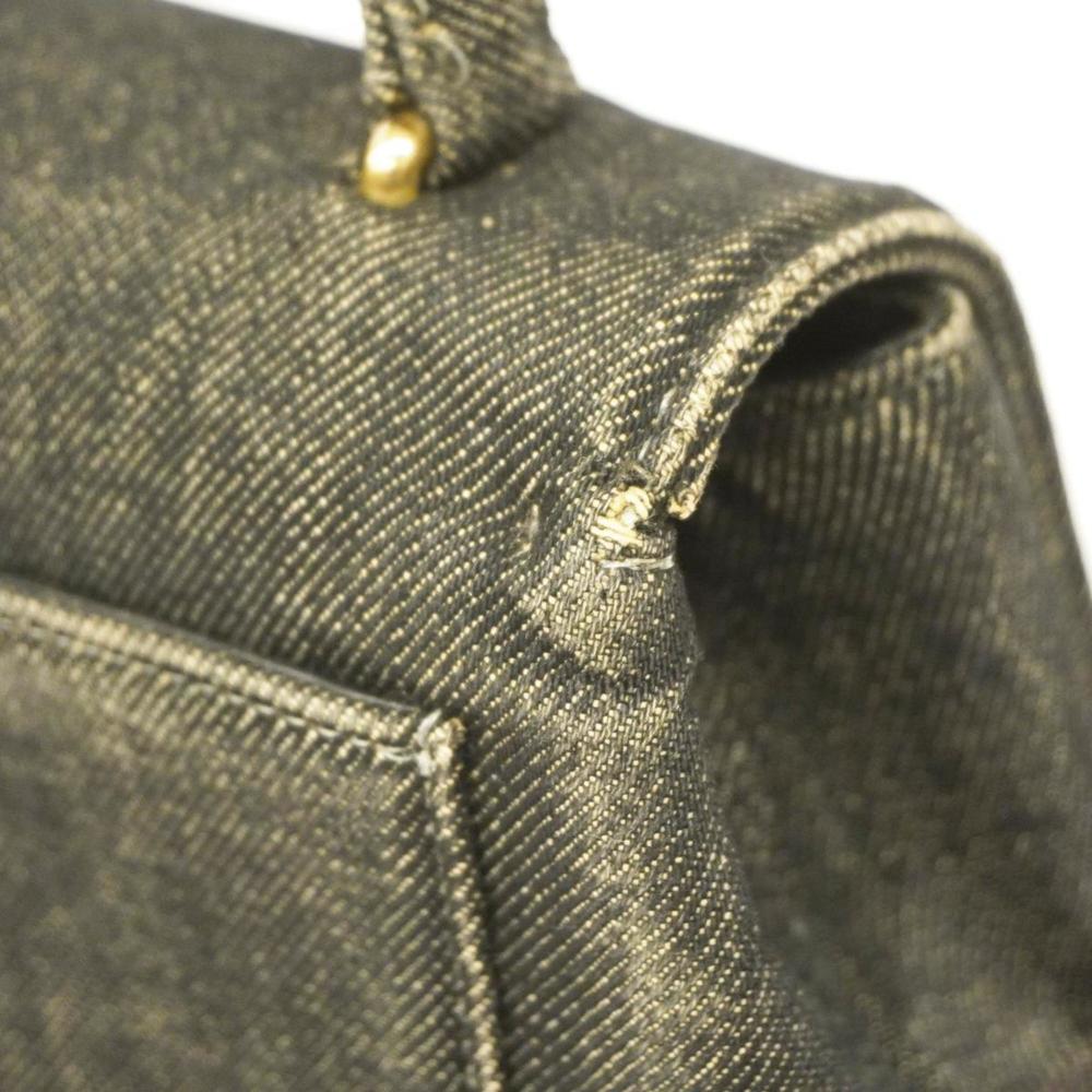 Chanel handbag denim black ladies - Picture 11 of 16